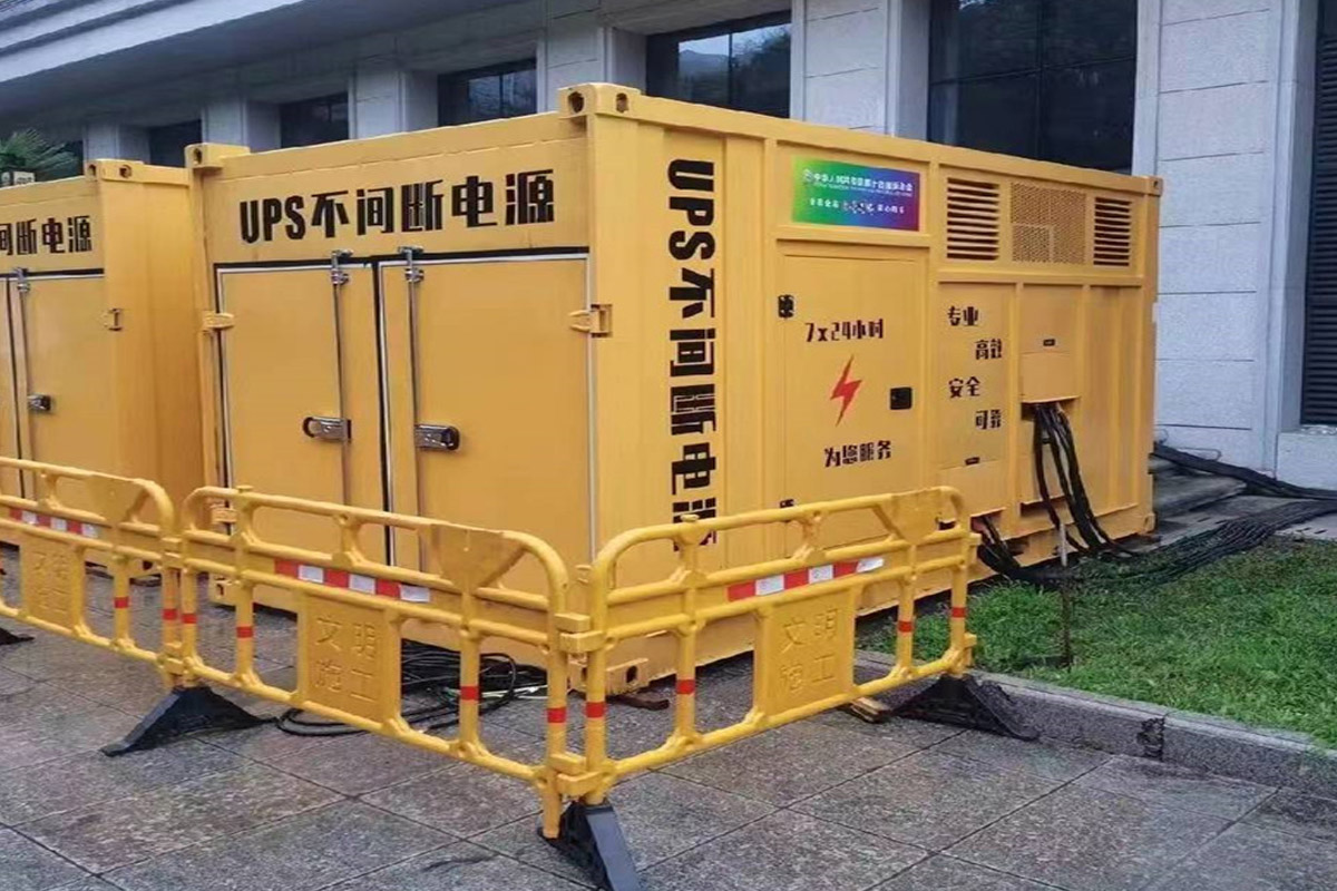 尤溪发电机租赁施工现场
