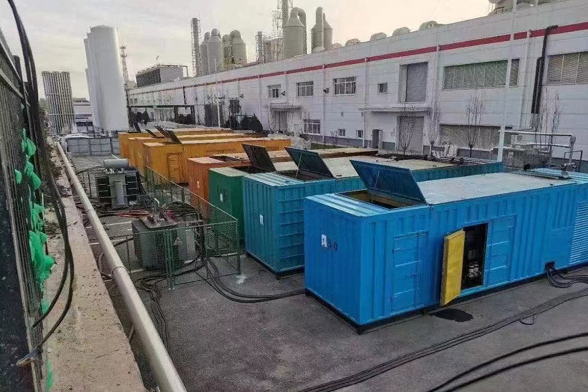 尤溪发电机租赁施工现场